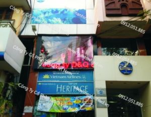 Thi công màn hình LED full color p16 ngoài trời tại Công ty Cổ phần Du lịch Việt Nam 30A Lý Thường Kiệt