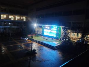 Trường THPT Mỹ Đình | Lắp 40m2 Màn hình LED P4 Ngoài Trời Tại Đại Sảnh Sân Trường