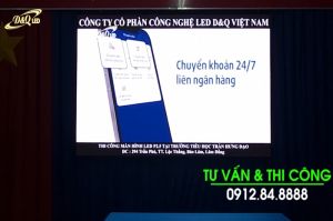 Trường Tiểu Học Trần Hưng Đạo Lâm Đồng | Thi Công Màn hình LED P2.5 trong Hội trường | LED D&Q.