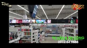 LED D&Q Thi Công màn hình LED Quảng cáo trong siêu thị cho gian hàng mỹ phẩm | BIG C NAM ĐỊNH.