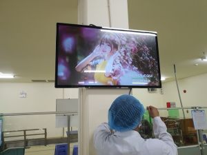 D&Q VietNam Lắp đặt 12 LCD 43 inch treo tường Cty  RoHT0 trong khu công nghiệp Bình Dương