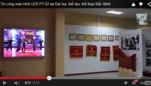 thi công màn hình LED fullcolor P7.62 tại trường Đại học TDTT Bắc Ninh