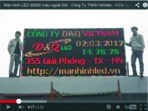 Bảng điện tử Led | Thi công bảng điện tử Led P20 ngoài trời tại Công ty Wintek, KCN Quang Châu, Bắc Giang