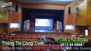 Led D&Q VietNam thi công công trình màn hình led P2.97 lên đến 800inch cho Trung Tâm Hội Nghị Tỉnh Bắc Giang
