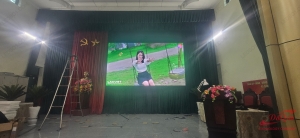 UBND xã Chính Nghĩa, Kim Động, Hưng Yên | Thi Công Lắp Màn hình LED P2.5 Trong Hội Trường Lớn Của Xã