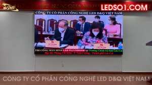 Trường Chính trị tỉnh Lào Cai - Lắp màn hình LED P2.5 Trong Phòng họp giao ban