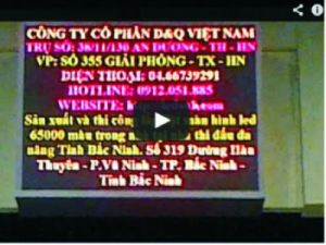 Cung cấp và thi công màn hình led 65000 màu trong nhà tại Nhà Thi Đấu Đa Năng Thành Phố Bắc Ninh