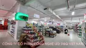 Thi Công Màn hình LED P3 trang trí đẹp quoanh trụ tường trong Siêu Thị GO! Quy Nhơn Bình Định của D&Q.