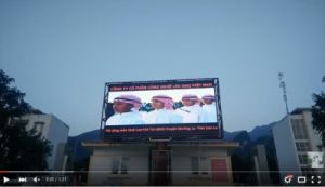 Thi công màn hình led fullcolor P6-P8-P10 ngoài trời tại quảng trường Huyện Mường La, Sơn La