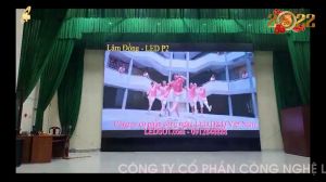 D&Q VietNam Thi Công màn hình led P2 Cho Huyện Ủy Lâm Hà - Lâm Đồng