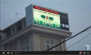 Thi công Cabin màn hình LED fullcolor P8mm ngoài trời tại Công ty Dược phẩm Hoa Sen, TP. Nam Định