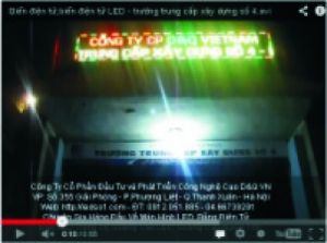 Thi công bảng điện tử LED ngoài trời p10 tại Trường trung cấp Xây dựng số 4 Xuân Hòa, Vĩnh Phúc