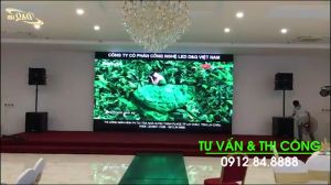 Thi công Màn hình LED trong nhà P4 cho Hưng Thịnh Group - Lai Châu