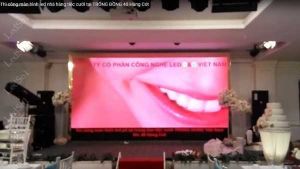 Thi công màn hình led P5 nhà hàng tiệc cưới tại TRỐNG ĐỒNG 40 Hàng Cót - Hà Nội