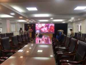 Trường Tiểu Học Dịch Vọng A Hà Nội | Thi Công Màn hình LED P2 Trong phòng họp trực tuyến.