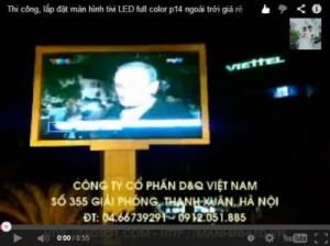 Cung cấp, thi công màn hình tivi LED full HD ngoài trời tại Thành phố Sơn La