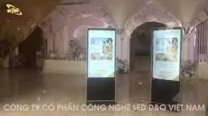 Vận chuyển cài đặt LCD Quảng cáo 55inch wifi cho sảnh  Tiệc cưới CMT - Nguyễn Phong  Sắc.