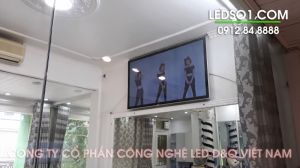 Led D&Q VietNam lắp LCD quảng Cáo 65" Wifi tại Salon Hương Rose . Hà Nội