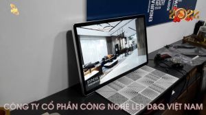 D&Q VietNam demo giới thiệu LCD quảng cáo 32" và phần mềm Quản lý cho đối tác EURO TILE - Võ chí công HN