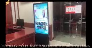 Vận Chuyển LẮp đặt Cho BIDV Bắc Hải dương 1 màn hình quảng cáo 43inch wifi.