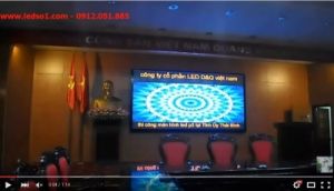 Thi công màn hình led full color P3 trong nhà tại tỉnh ủy thành phố Thái Bình