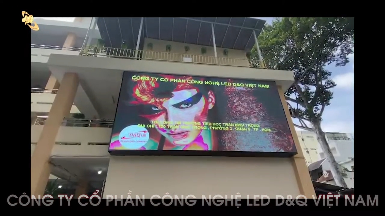 Công trình Màn hình hiển thị LED P5 ngoài trời – Trường tiểu học 120 Trần Bình Trọng quận 5