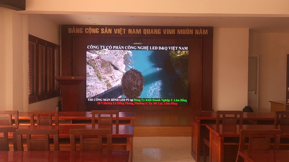 Đảng Ủy Khối Doanh Nghiệp 9 Lê Hồng Phong, TP. Đà Lạt | Lắp đặt dự án màn hình LED GOB P2 phòng họp 1 20231010_114901.mp4_snapshot_00.11.775