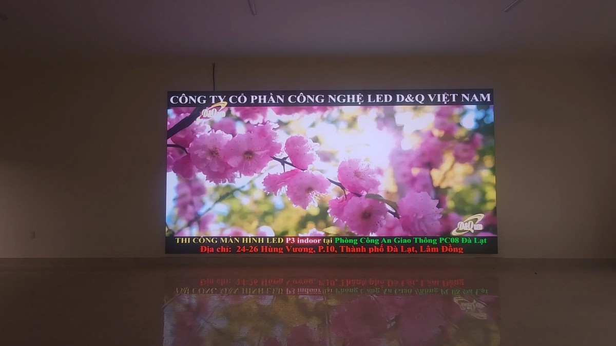 Công An Giao Thông PC08 - TP.Đà Lạt. Lắp đặt gói thầu màn hình LED GOB P3 trong Hội trường lớn 20m2 1 20240614_134904.mp4_snapshot_00.00.917