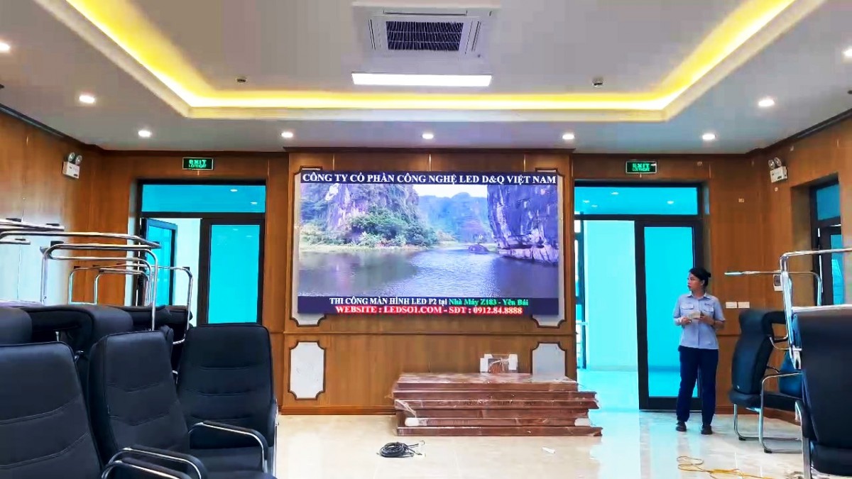 Nhà máy Z183 - Yên Bái | Lắp đặt gói thầu màn hình LED GOB P2 đồng bộ nhà máy ThinkSTV tại phòng họp 1 4717441601986.mp4_snapshot_00.00