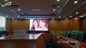 Hải Quan Tỉnh Cao Bằng | DQ trúng thầu và lắp đặt màn hình LED P2.5 Indoor tại phòng họp trực tuyến