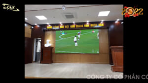 Trường Cán Bộ Quản Lý Giao Thông Vận Tải | DQ thi công thầu dự án màn hình led P2 đồng bộ ThinkSTV