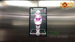 agribank so 2 lang ha lap dat lcd 22 inch va 55 inch quang cao trong thang may sanh toa nha id2376