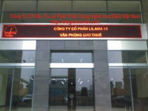 bang dien tu led 1 mau ngoai troi id266