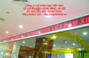 bang dien tu led 3 mau p10 mm trong nha id668