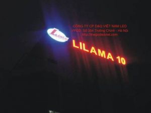 chu noi cam led chieu sang toa nha 1