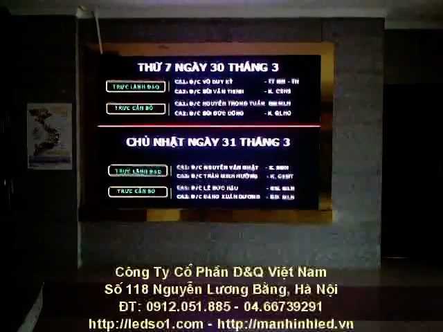 màn hình LED quân đội công an — D&Q VietNam
