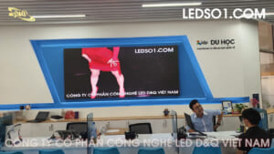 IDP IELTS Việt Nam 161 Hai Bà Trưng, Q.3, HCM | Thi công dự án màn hình LED P2 tại phòng Tuyển sinh