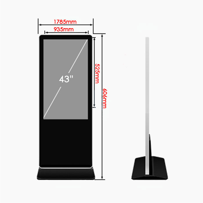 Màn hình quảng cáo chân đứng 43 inch USB/WIFI- HAILOCVN
