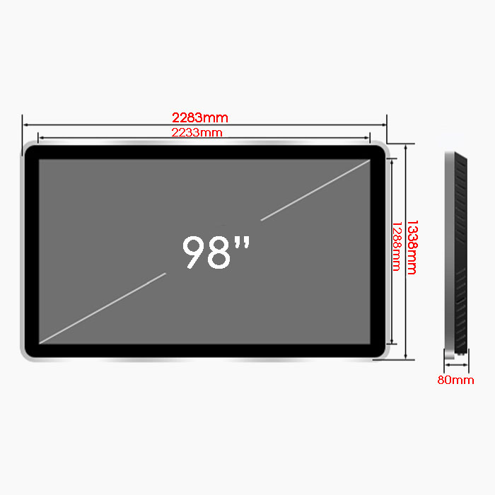 Màn hình quảng cáo treo tường 98 inch USB/WIFI - HAILOCVN