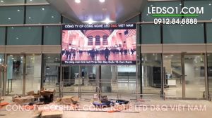 thi cong man hinh led p3 tai cang hang khong quoc te cam ranh khach hoa