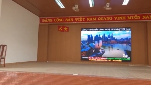 trung tam boi duong chinh tri huyen bao lam lap dat man hinh led p2 5 moi trong hoi truong id2745