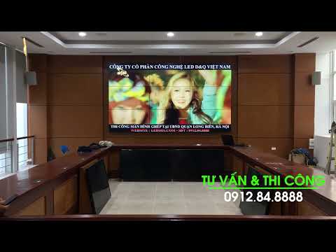 9 Màn hình GHÉP UBND Quận Long Biên | Lắp đặt 9 màn hình ghép Tại Long Biên Hà Nội.