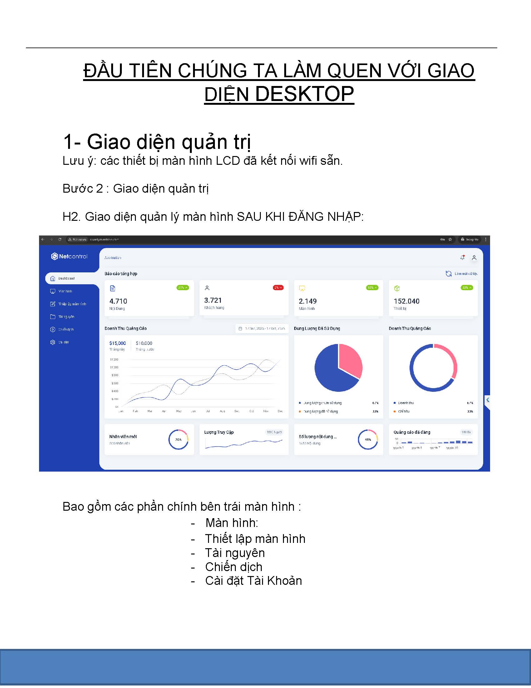 Trình Duyệt DESKTOP – Hướng dẫn sử dụng Phần mềm quản lý tập trung NetControl 2025
