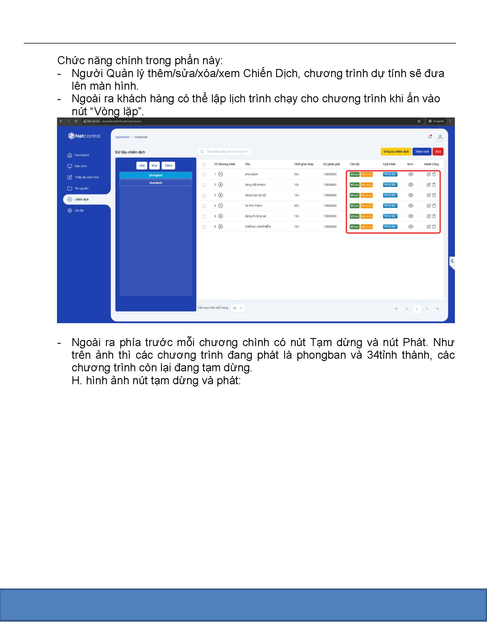 Trình Duyệt DESKTOP – Hướng dẫn sử dụng Phần mềm quản lý tập trung NetControl 2025