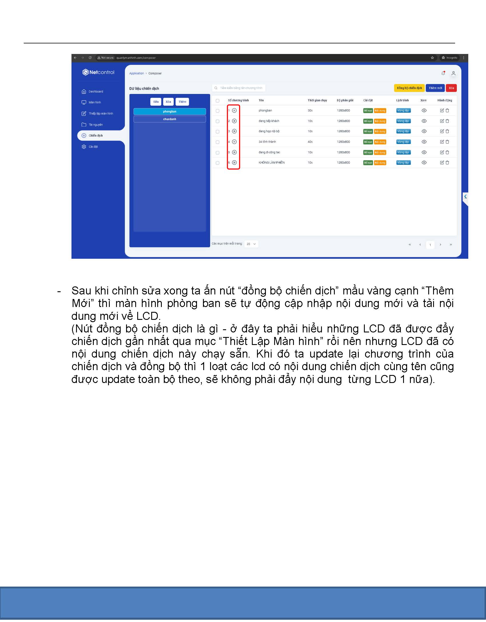 Trình Duyệt DESKTOP – Hướng dẫn sử dụng Phần mềm quản lý tập trung NetControl 2025