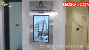 Aqua Hotel Sầm Sơn Thanh Hóa | Lắp 6 Màn hình Quảng Cáo 22 inch Trong tháng máy và các tầng  sảnh