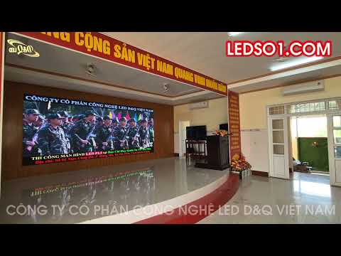 BỘ CHỈ HUY QUÂN SỰ HÀ TIÊN - Thi Công LED Màn hình P2.5 Trong Hội Trường