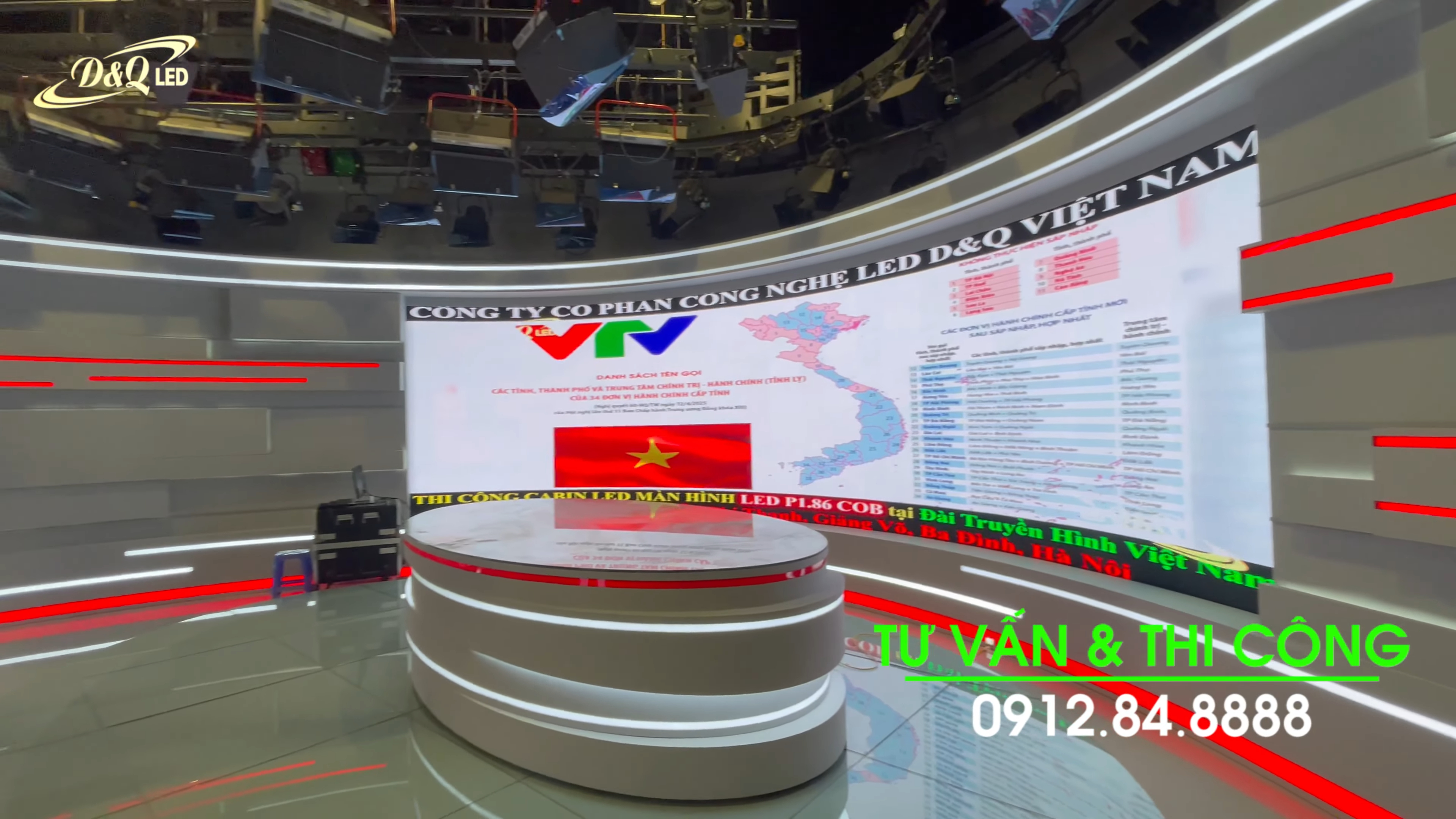 màn hình LED đài truyền hình VTV — D&Q VietNam