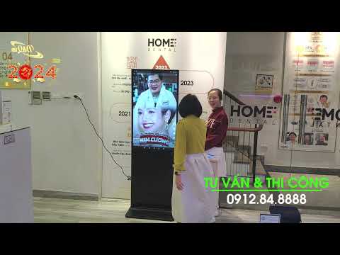 Home Dental - Nha Khoa Đức 30 Triệu Việt Vương | Lắp 2 LCD 43 inch Wifi Chân Đứng Chạy quảng cáo
