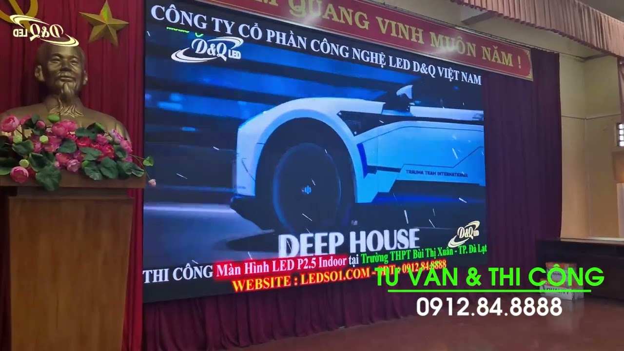 THPT Bùi Thị Xuân - Đà Lạt | Thi Công màn hình LED P2.5 Trong phòng họp giao ban
